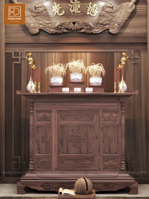 Tủ bàn thờ bằng gỗ hương