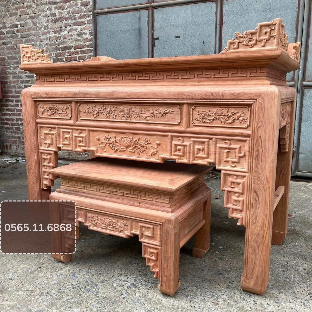 AG 4 Gõ Hương Đá Sen Trúc chân 12 - 175 hướng trái