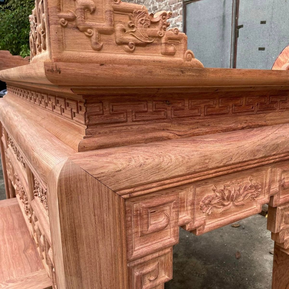 AG 4 Gõ Hương Đá Sen Trúc chân 12 - 175mộng