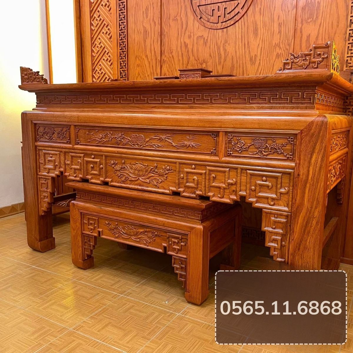 AG 4 Gõ Hương Đá Sen Trúc chân 12 - 175 chính diện