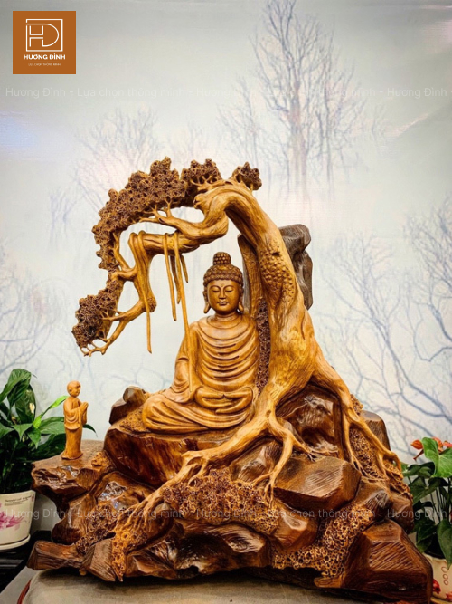 Mẫu tượng gỗ đẹp thờ cúng Phật chuẩn tâm linh