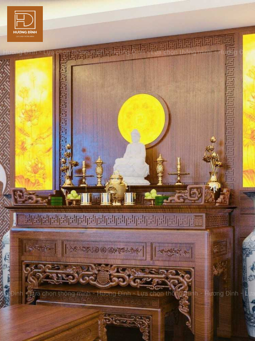 Tranh trang trí bàn thờ Phật đẹp
