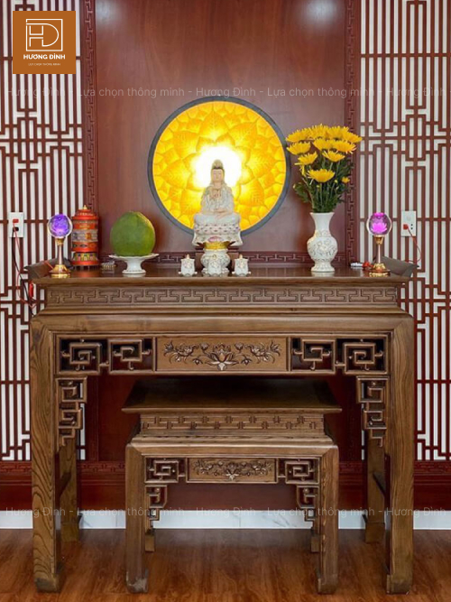 Những vật phẩm cần có trên bàn thờ Phật Quan Âm