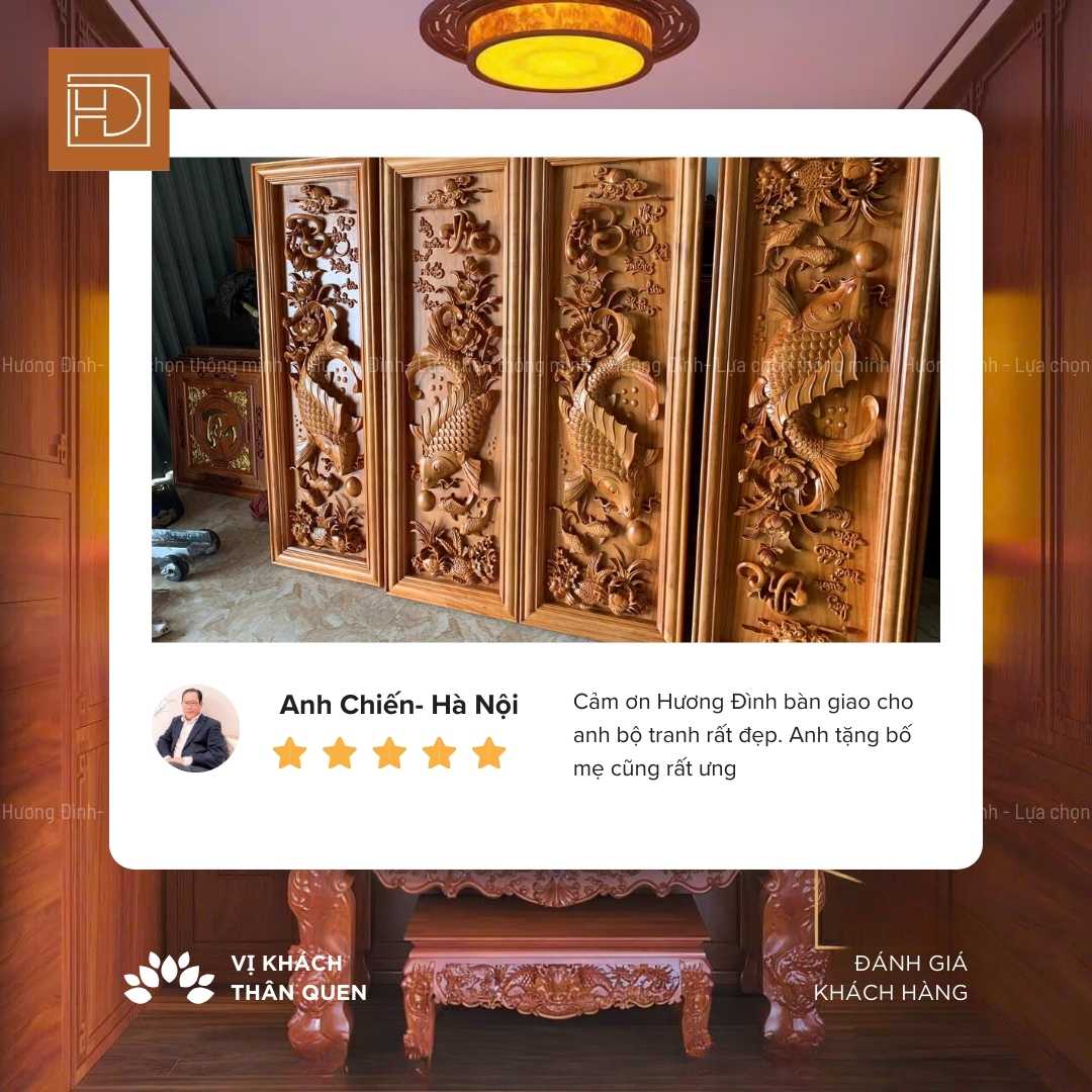 Trả hàng 2 cặp tranh Lý Ngư Vọng Nguyệt cho anh Chiến