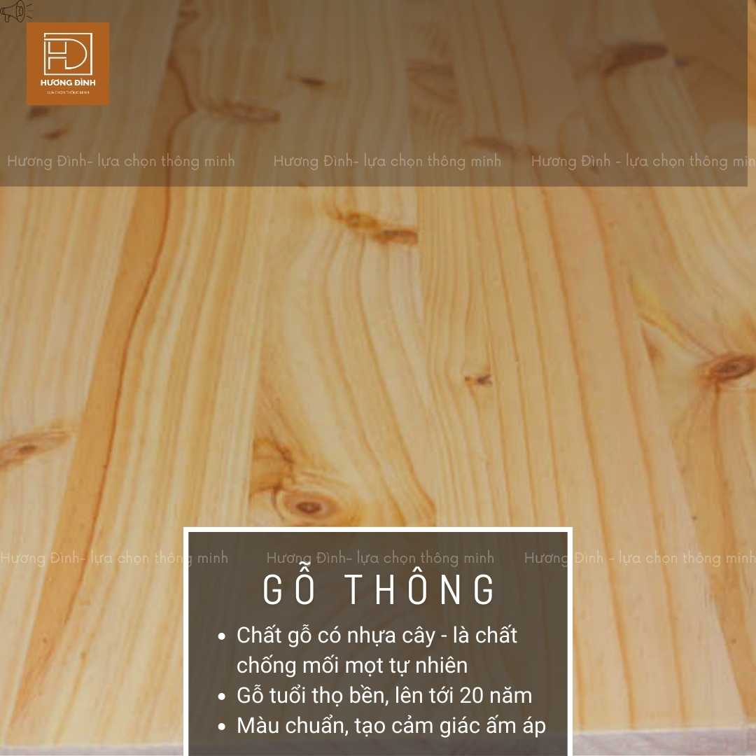 Gỗ thông làm bàn thờ treo tường Quan Lộc Tài