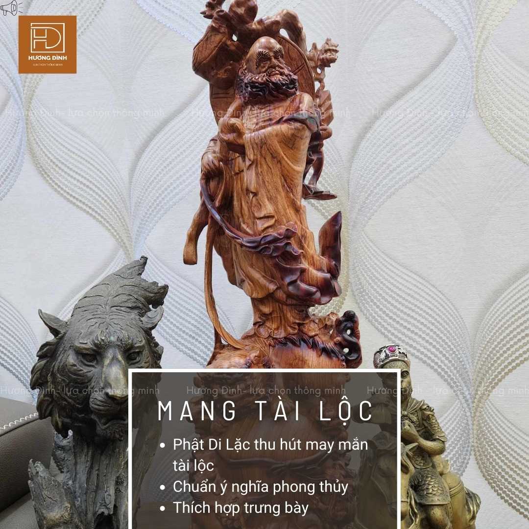 Đạt Ma Đứng Nghê TDM270 4 Có thể bày tượng Đạt Ma ở phòng khách, bàn làm việc