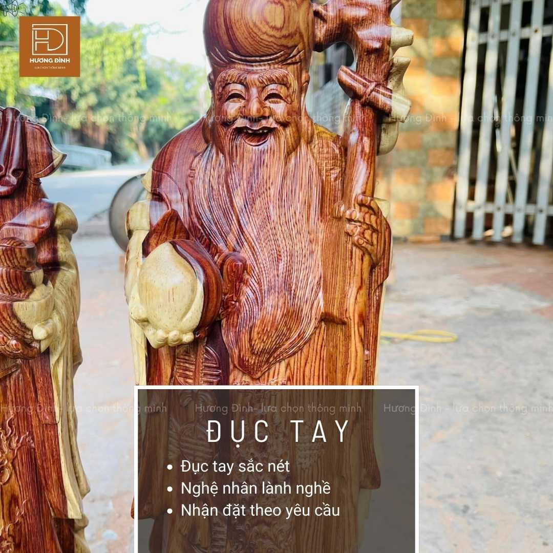 tượng Tam Đa gỗ cẩm lai được đục tay tượng Tam Đa gỗ cẩm lai được đục tay