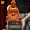 Tượng Phật A Di Đà bằng gỗ, chuẩn phong thủy, thể hiện lòng thành tâm hướng Phật