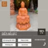 Tượng Phật A Di Đà Gỗ Hương Đá Cao 40cm 276-2