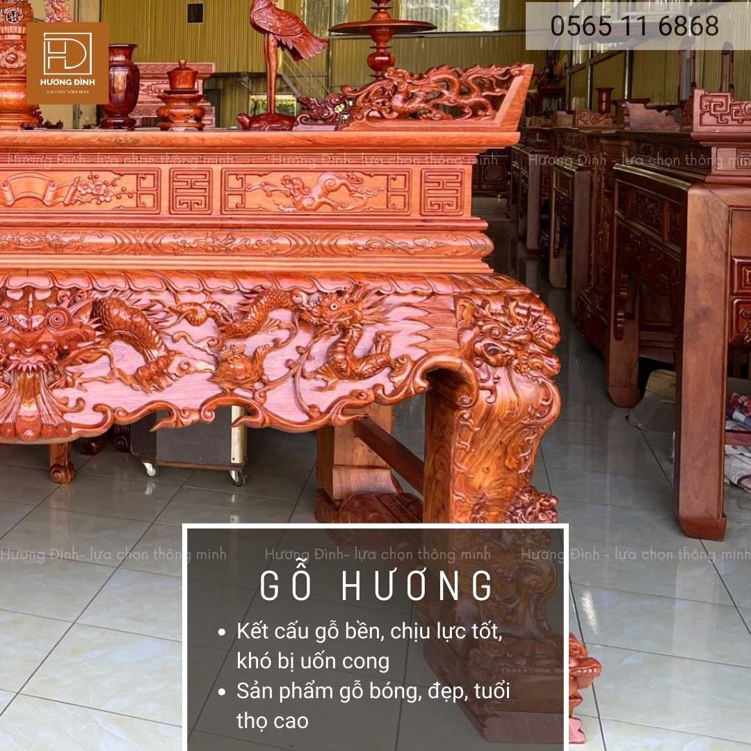 Sập thờ gỗ hương mẫu hổ phù ST0020 (3) Sập thờ gỗ hương mẫu hổ phù ST0020