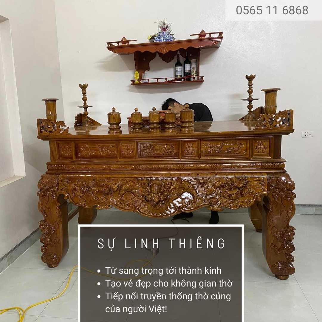 Sập thờ gỗ hương mẫu hổ phù ST0020 (5) Sập thờ gỗ hương mẫu hổ phù ST0020